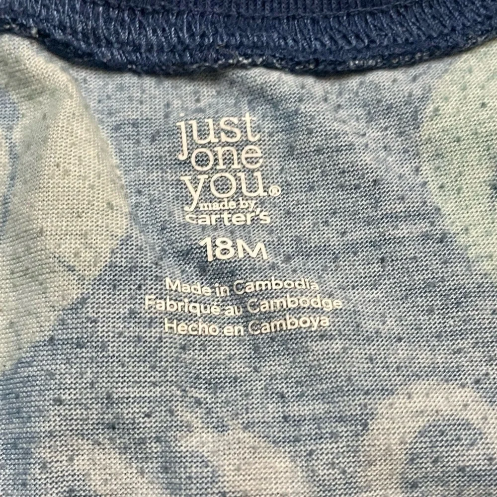 Just One You 18m PRELOVED Dinosaur Footie Pajamas some pilling through out body